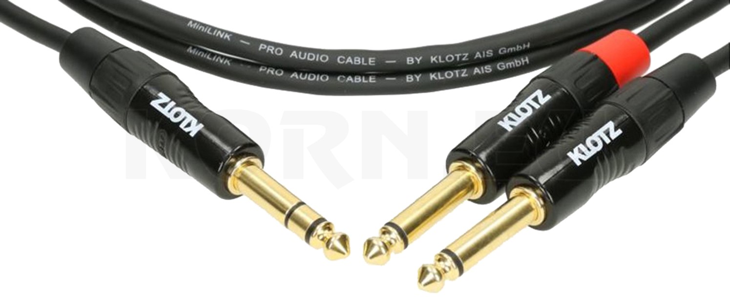 Klotz Klinke 6,3 stereo / 2 Klinke 6,3 mono 3 m... | Musikhaus