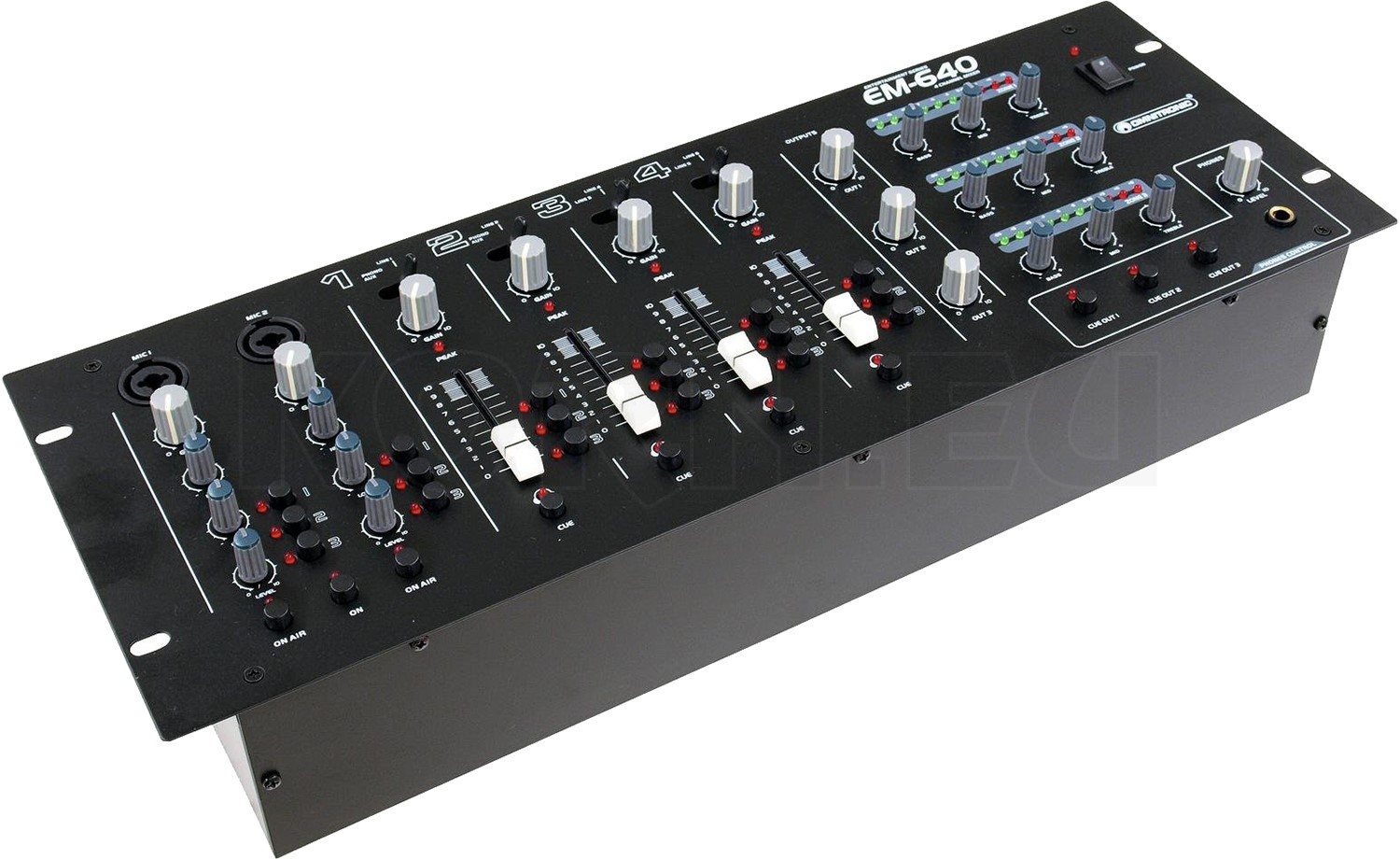 OMNITRONIC EM640B Stereo Rack Mixer music store