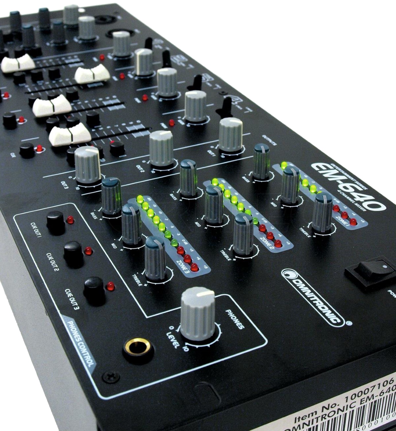 OMNITRONIC EM640B Stereo Rack Mixer Musikhaus