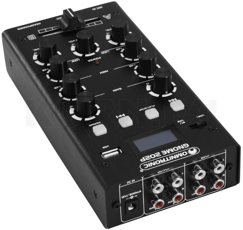 OMNITRONIC GNOME202P MiniMixer schwarz Musikhaus