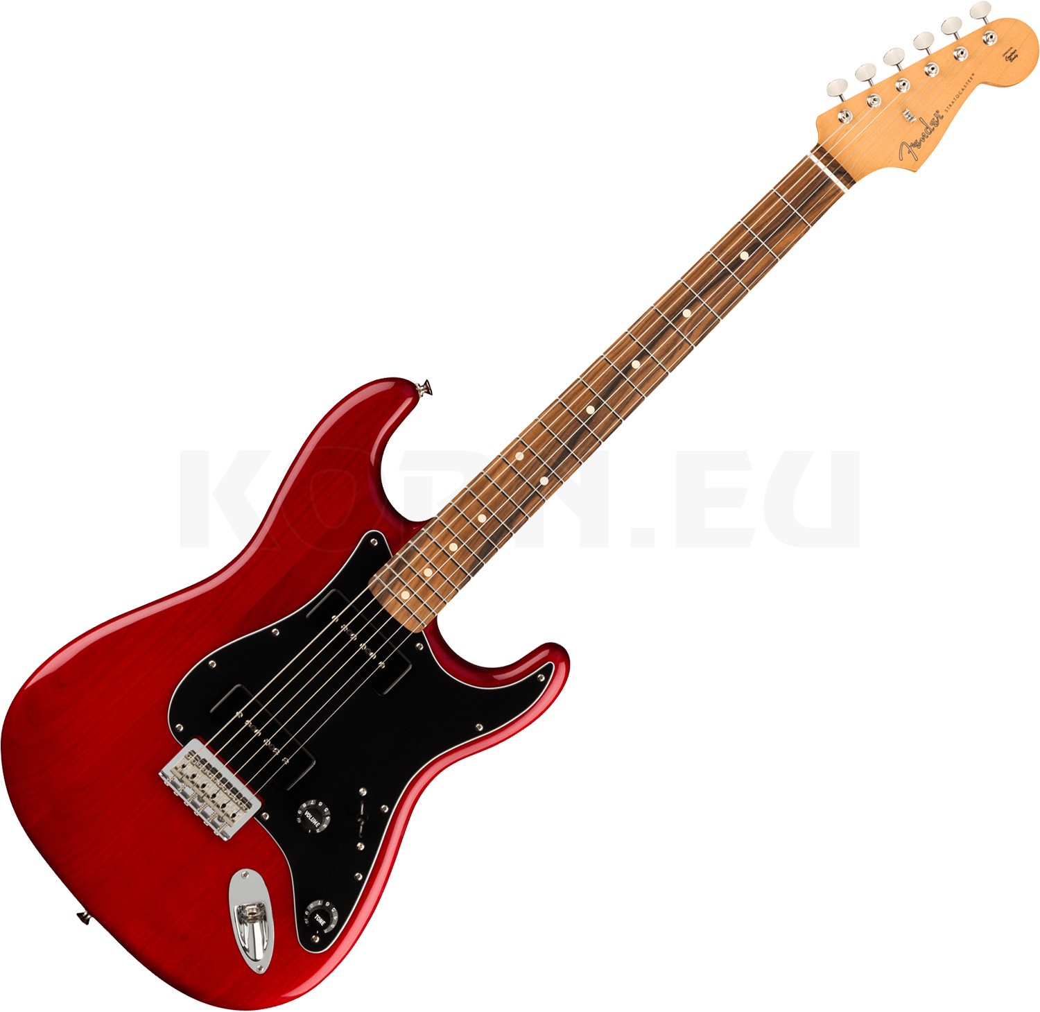 squier strat by fender red