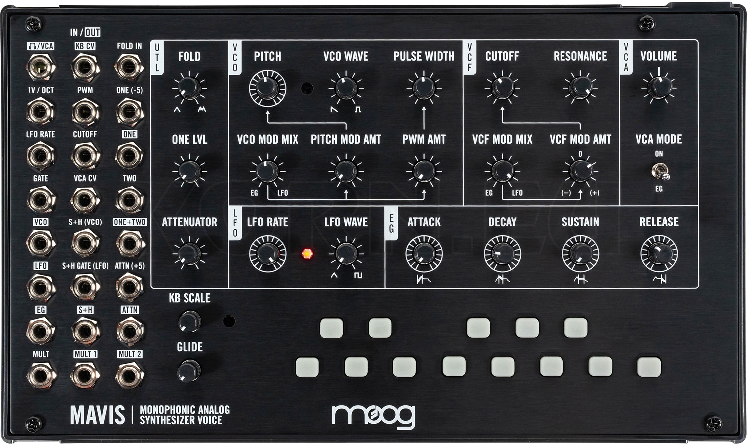 Mavis Rack Moog Mavis in Rack- und Desktop Synthesizer