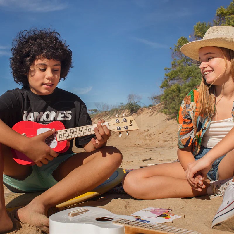 Kinder Ukulele Spielzeug 2er Set - Obst Design Musikinstrument Für Kleinkinder