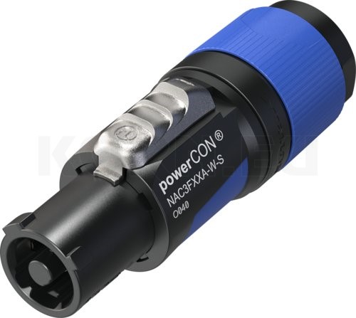 1,8m Verbindungskabel grau/blau PLUGGER Powerconkabel PowerCon kompatibel 