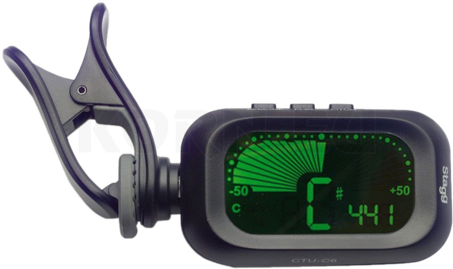 Stagg CTU-C5 BK Clip-On Chromatic Tuner General Music Accessories ...