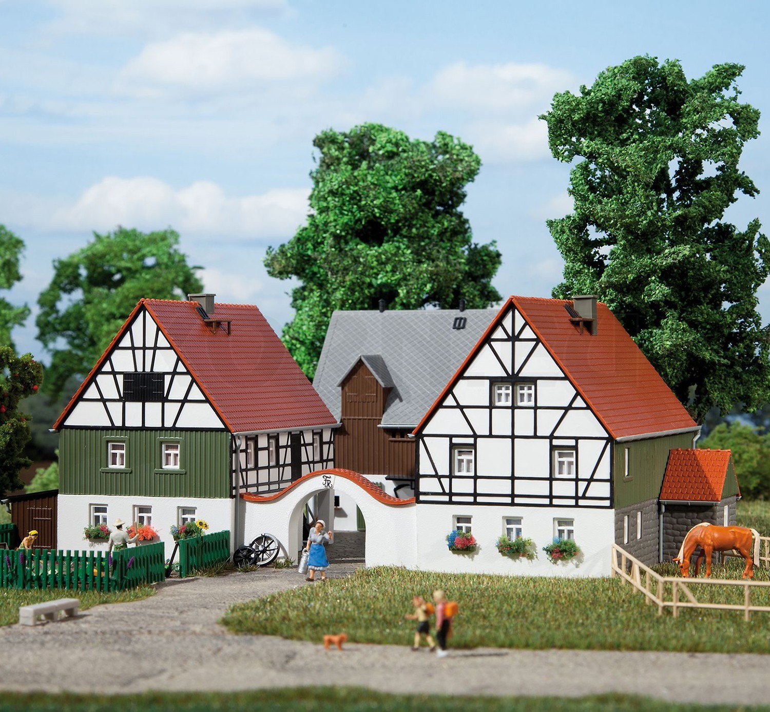 AUHAGEN H0 11421 - INDUSTRIAL BUILDING - NEW - KIT IN ORIGINAL BOX