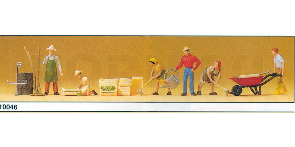 Preiser 10046 Gärtner mit Zubehör