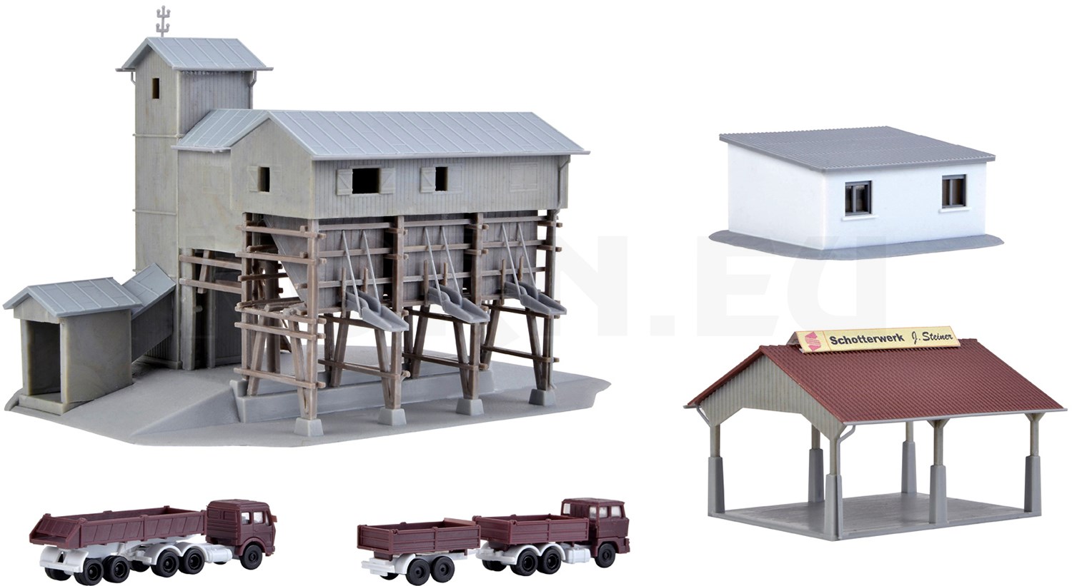 Kibri 36603 – Modèle Miniature De Chantier 12x7,5x8 Cm – Échelle Z, à Monter