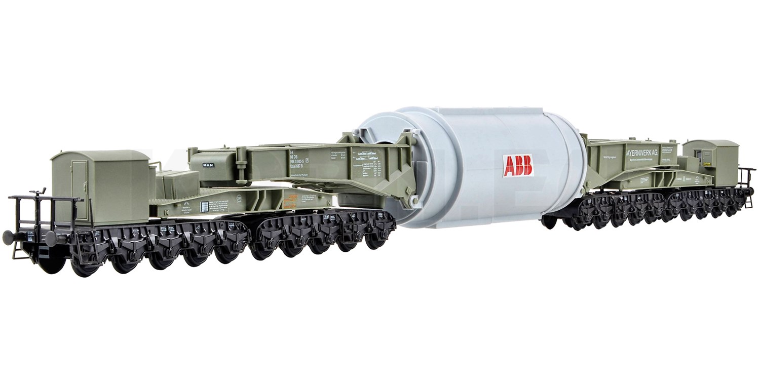 KIBRI 56502 MAN Transformer Support Wagons Uaai 687.9 Assembly Kit