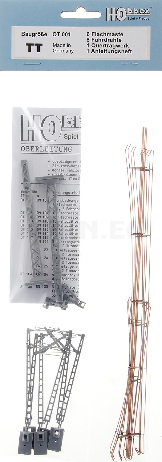 Hobbex Garden Railway Mast 2m - DB/DR/MAV Style (No Boom) 1:22.5 Scale ABS