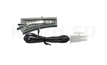 Rokuhan R022 Left Switch – Z Scale Electric Turnout Left R127 26°, Japan Import