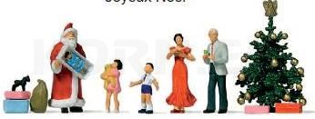 Preiser 10652 Frohe Weihnachten - HO Figurenset