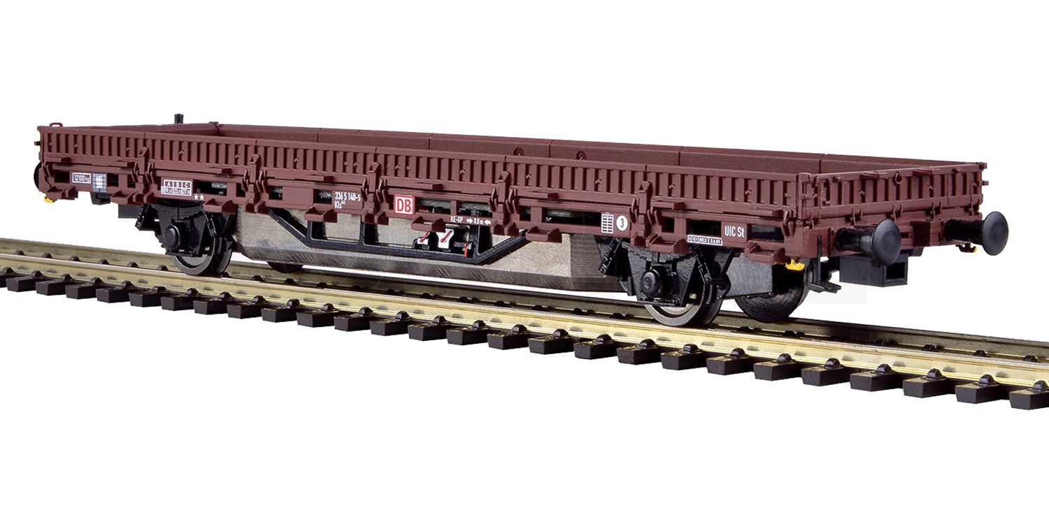 Märklin 4424 - Wagon à bords bas H0 Kklm 505 de la DB, chargé