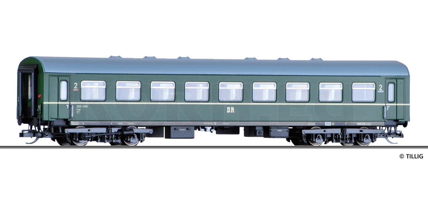 HS Tillig 16626 Reko  Reisezugwagen  2 Klasse  B4ge  DR   B.Nr 260-380  TT 