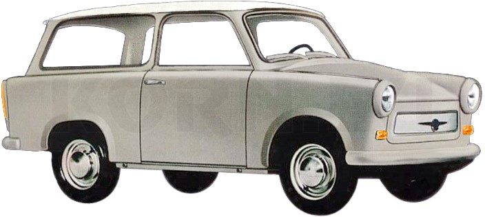 Rainer En - Busch 53212: Trabant P601 Kombi, Deutsche Post - Spur H0