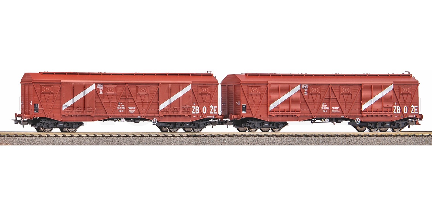 Set Piko HO 58233 – 2 Wagons Gags PKP époque 4 – Neuf