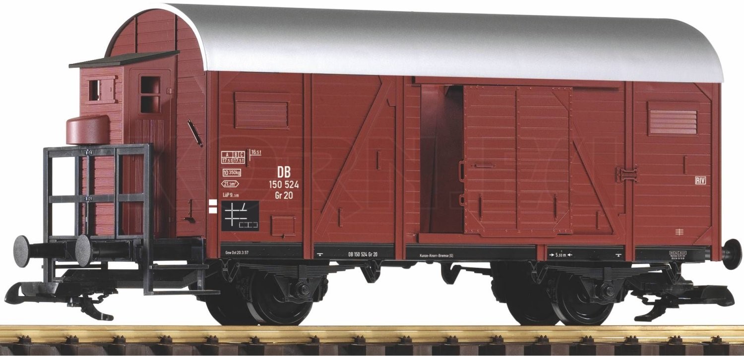 Piko 37968 Gedeckter Güterwagen mit Bremserhaus, DB,...