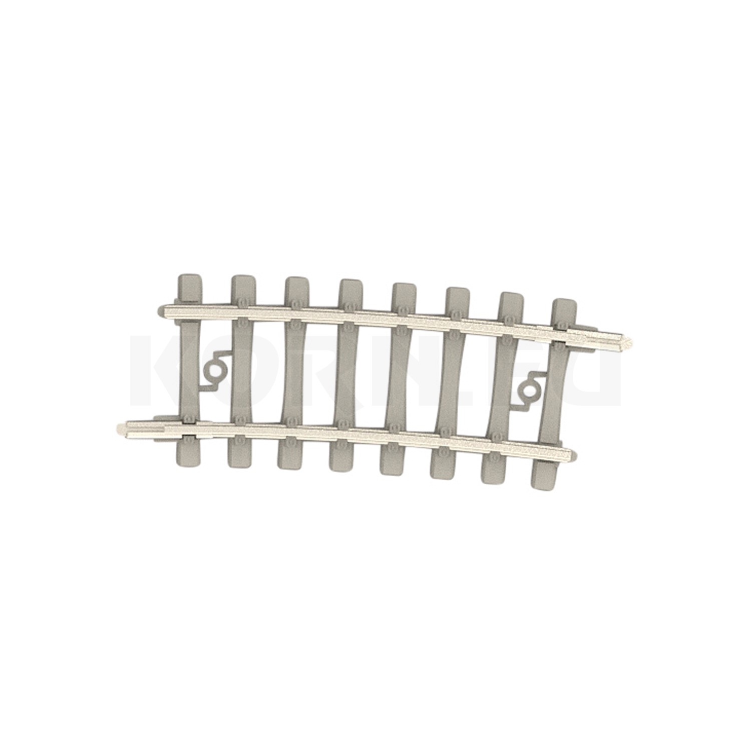 Nystrom R2a Minitrix 14519 Gebogenes Gleis mit Betonschwellen, R2a...