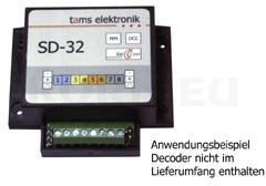 TAMS Elektronik WD-31 Décodeur D'Aiguillage DCC/Motorola - Commande Magnétique Ou Signal Lumineux Avec Sortie Supplémentaire