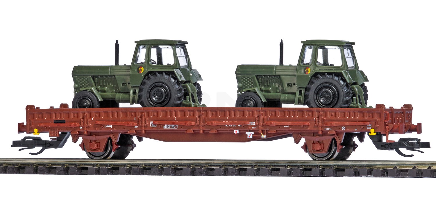 Busch 31510 Flachwagen mit Rungen Ks [3300] (mit 2...