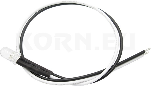 Schönwitz 51234 LED 5mm klar mit Anschlusskabel und...