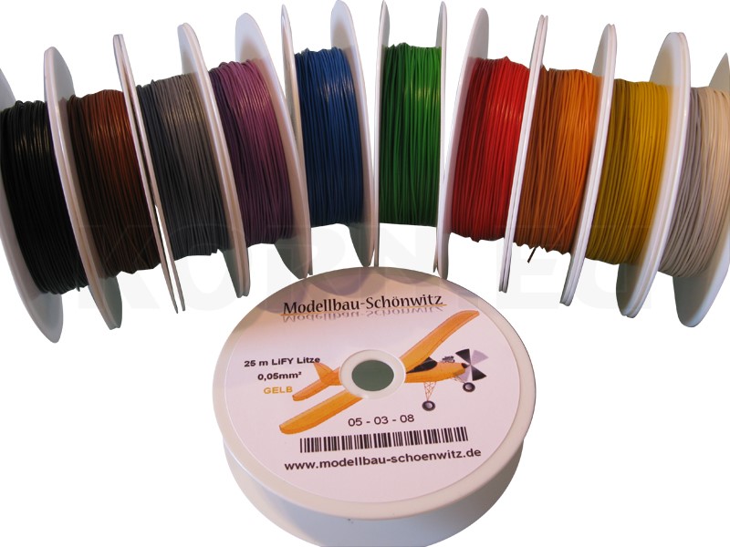 Slitz Modell Schönwitz 50068 | Modellbau Litze | 10 Farben