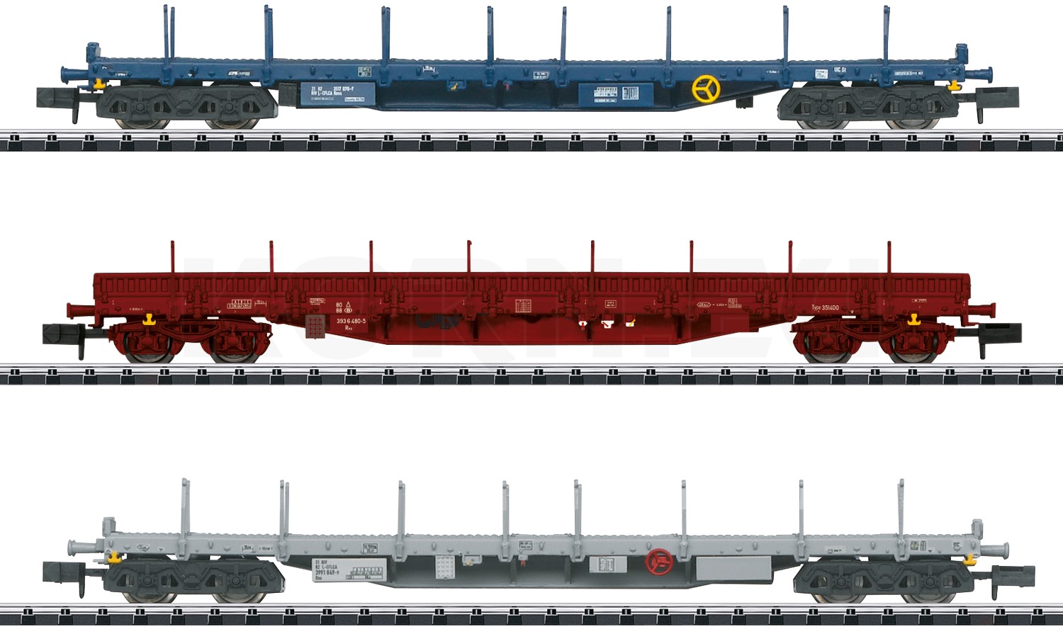 Minitrix N Er Set Rungenwagen Rnss Cfl Sncb