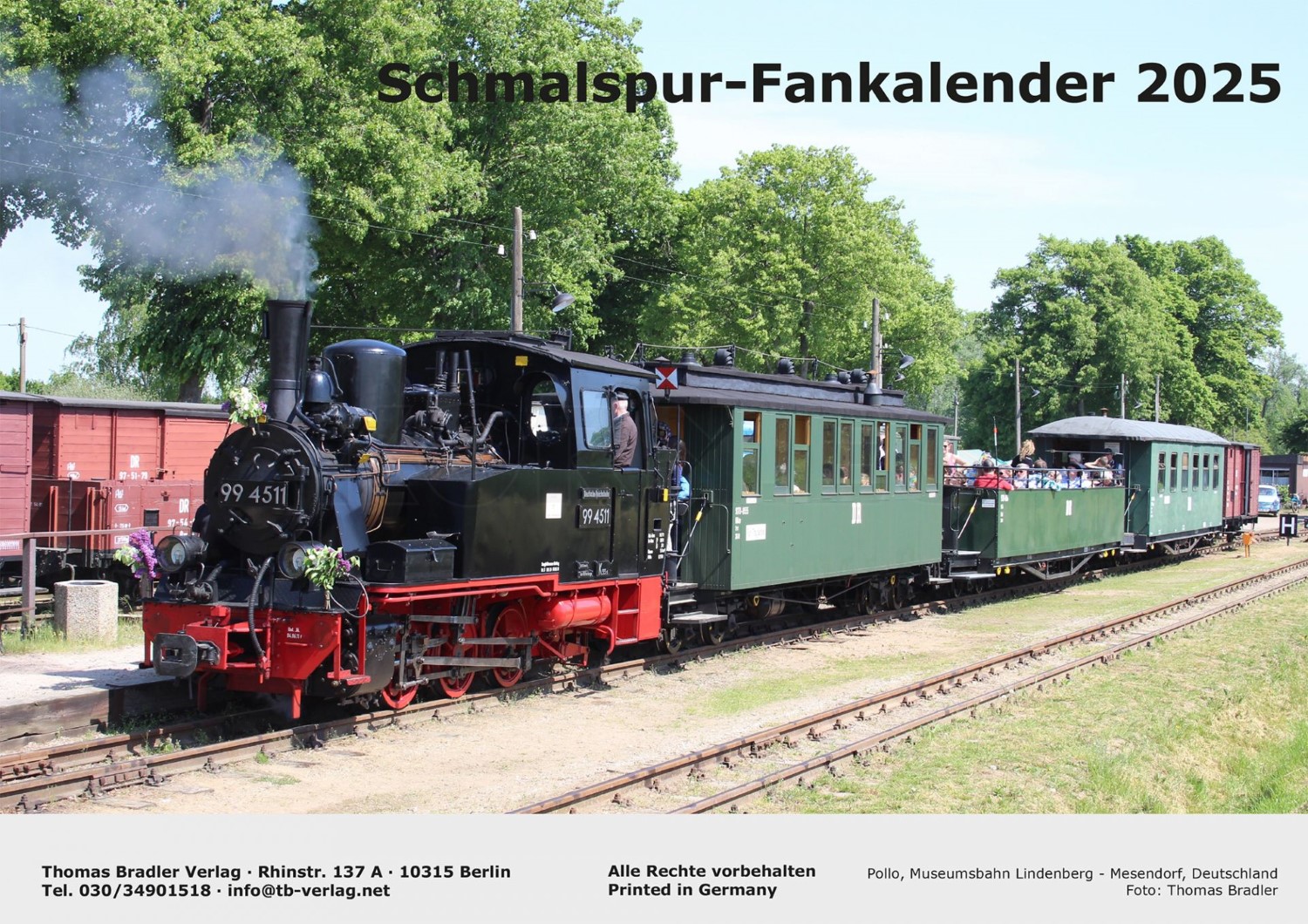 Tillig 09731 Schmalspur-Fankalender 2025 - Modellbahnshop