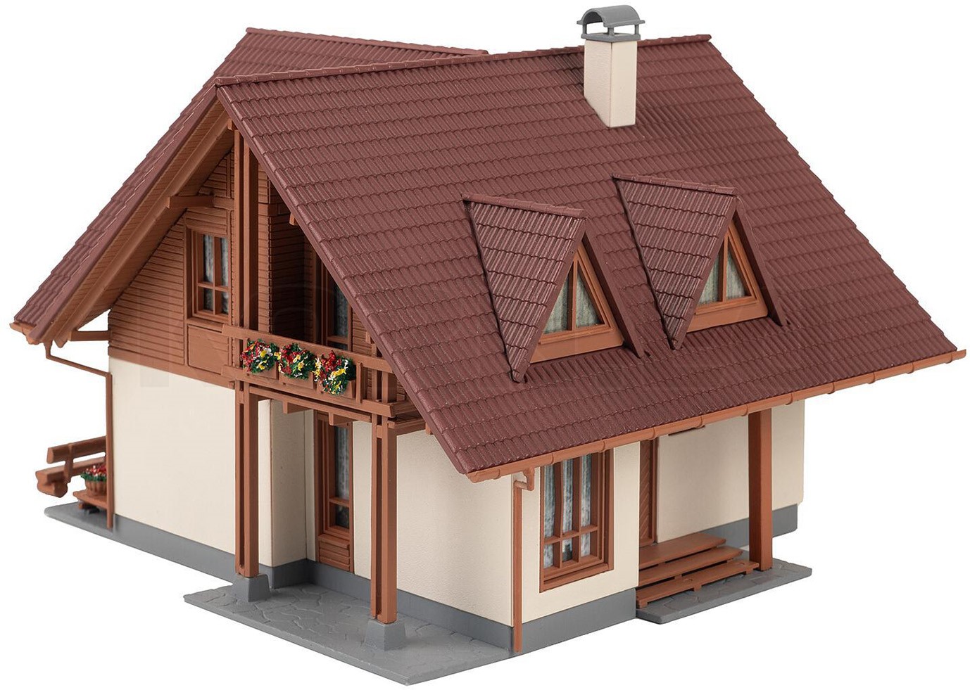 Halfreliëf Huis 001 - Schaal 1:87 (H0) - Bouwkit - 3D Printed Roermond