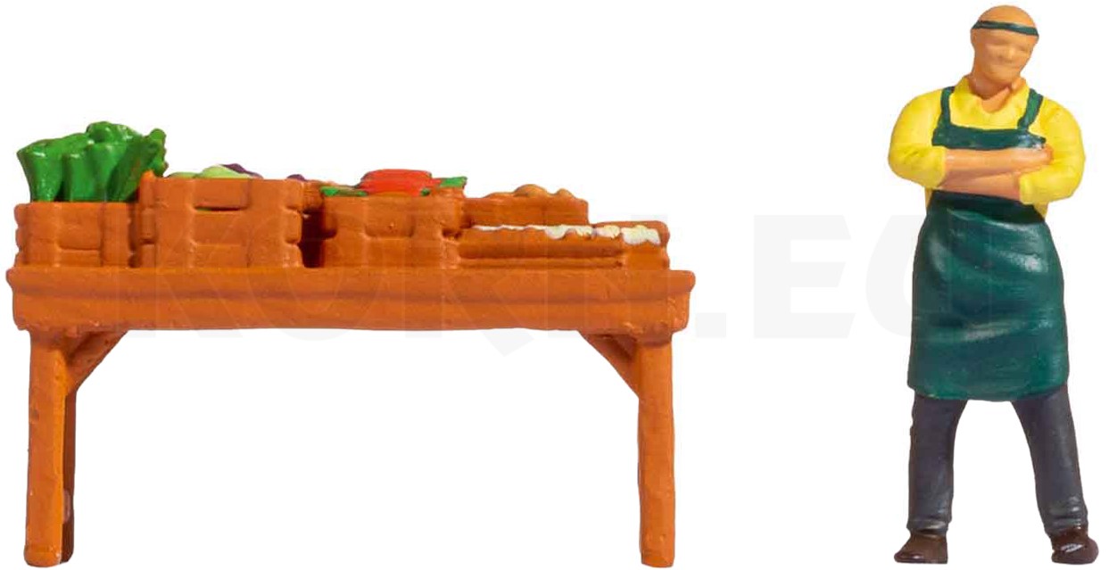 NOCH 16511 H0 Tiny-Scenes – Heladería En Miniatura Para Maquetas Y Diormas, Escala H0, 1 Pieza