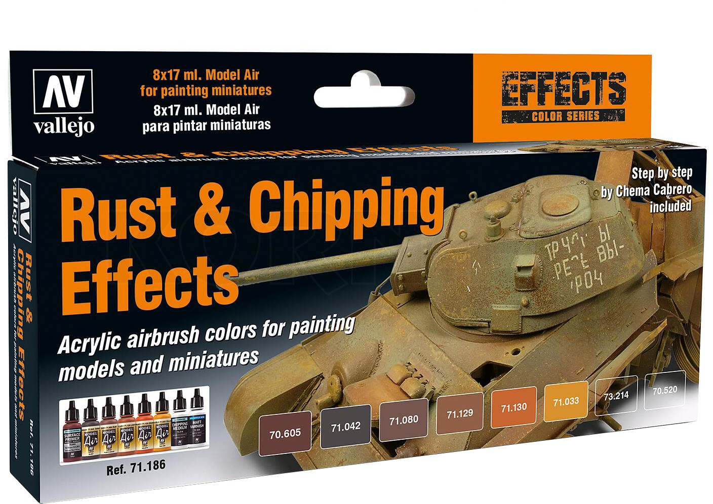 WizKids Wood & Steel Farb-Set - 8 Acrylfarben Für Tabletop Figuren