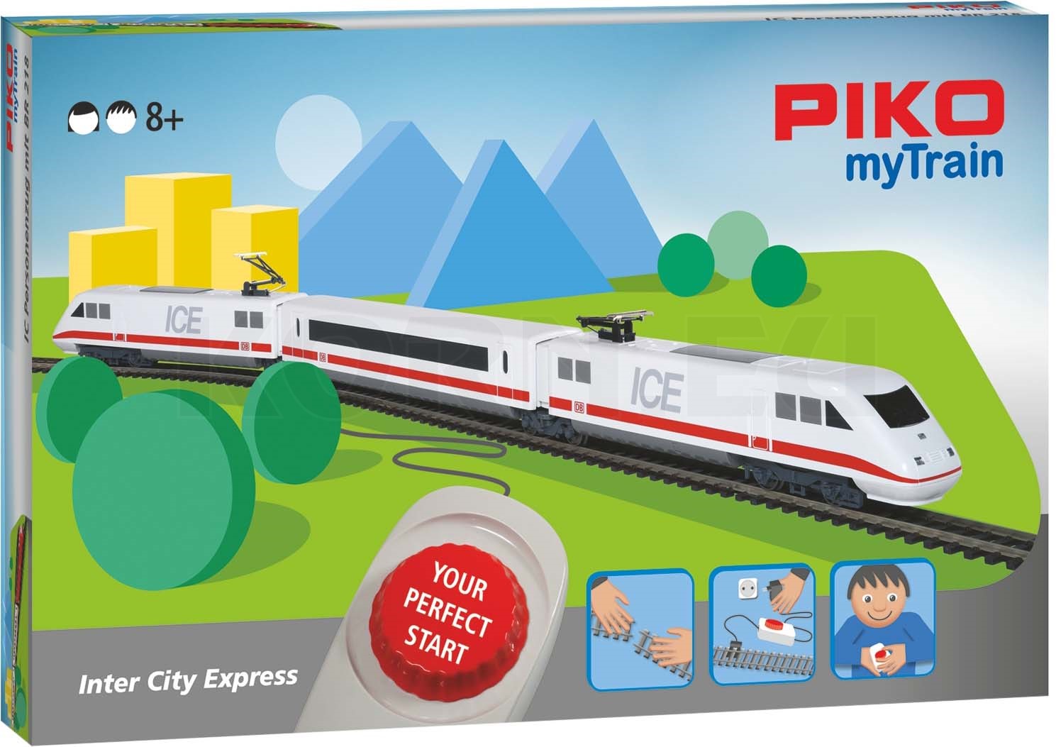 Sonderposten: Piko Sonderposten: 57094 Start-Set ICE myTrain® B-Ware