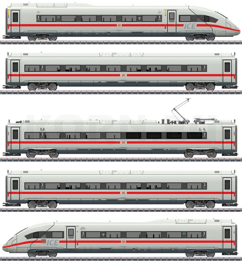 Mrklin 39718 H0 railcarzug ICE 4 series 412/812, DB...