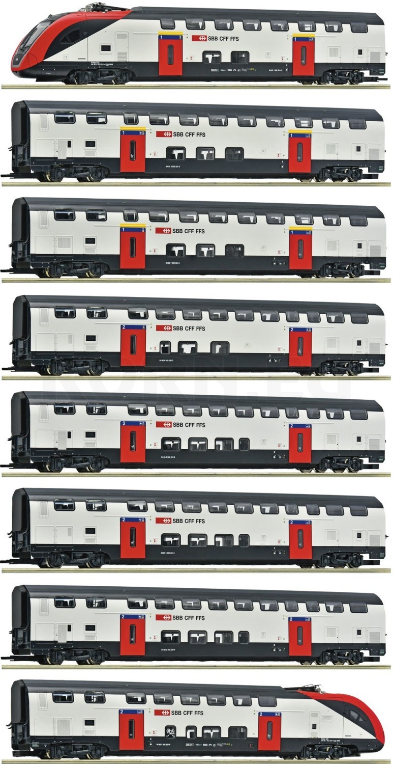 Roco 7710007 H0 8er Set railcar RABe 502, SBB , Ep....