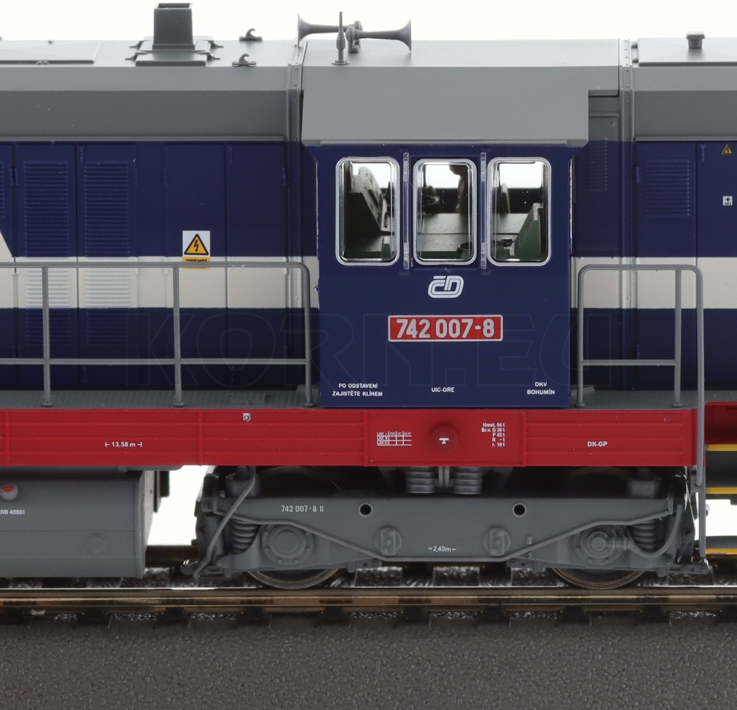 Roco Diesel locomotive 742 007-8 CD Ep. V H0 (7300063) au