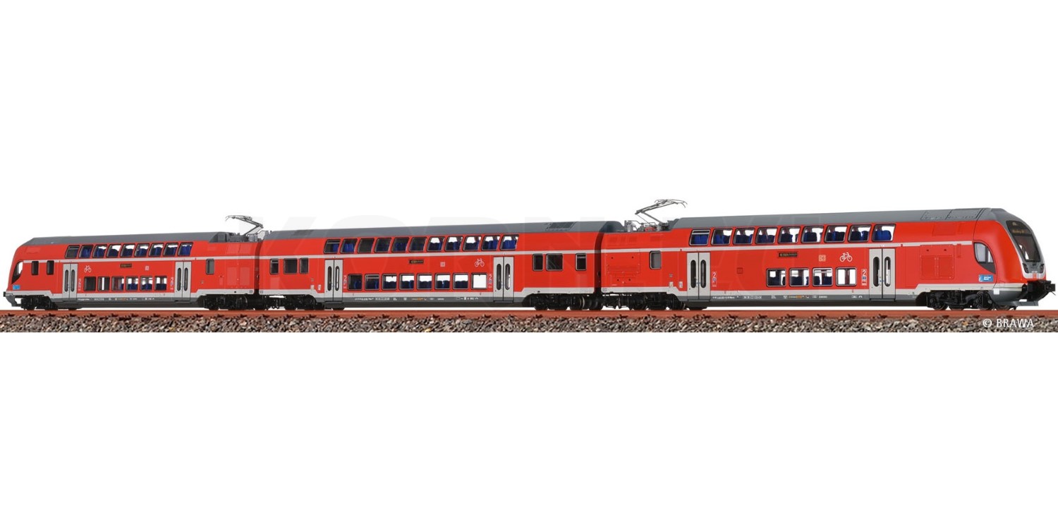Brawa 44593 H0 railcar TWINDEXX VARIO, 3-teilig, DB...