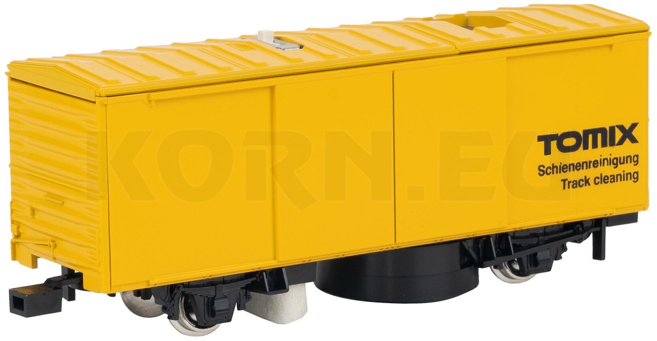 Tomytec H0-790 Wagon Nettoyage Rails H0 - Jaune - Kit à Monter