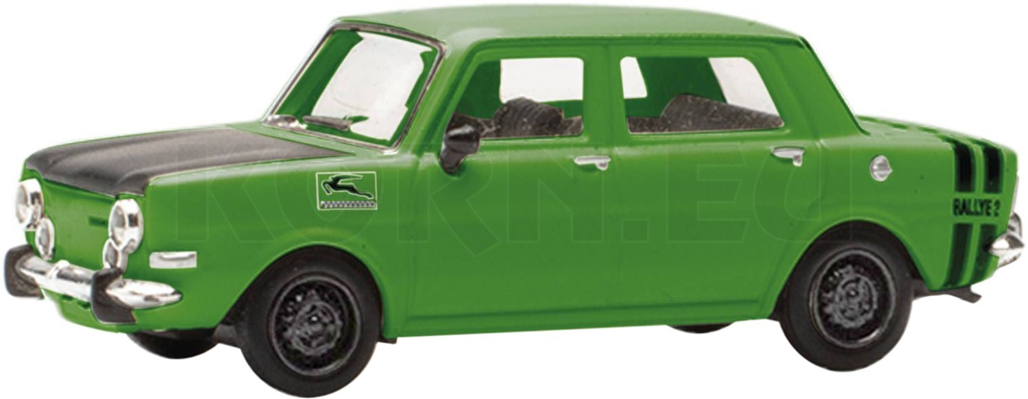 RAILNSCALE N5268G: Modèle réduit de voiture Simca 1100 TI – vert métallisé 1:160