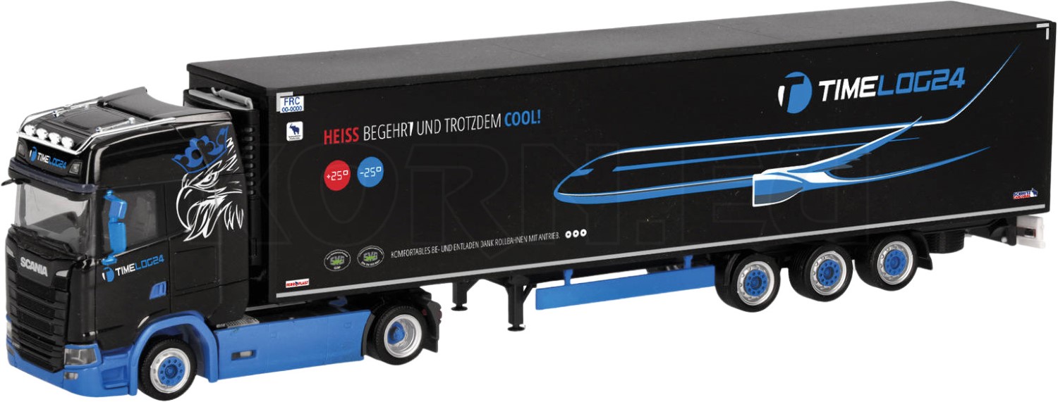 HERPA - SCANIA CS 20 HD 4x2 semi remorque silo WUTTKE-TRANS BUEGKUNSTADT - 1/... 4013150314886