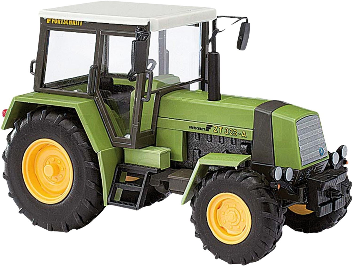 Busch 50407 Fortschritt ZT323-A Traktor – Modell In Hellgrün/Olivschwarz, Ohne Winterblech
