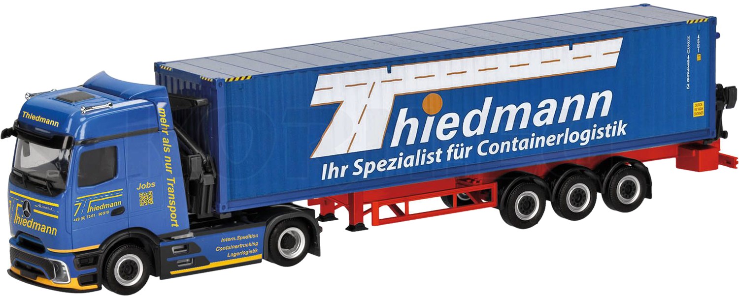 Camión En Miniatura Mercedes-Benz Actros Procabin 1:87 Herpa | Modelo Coleccionable, Hecho En Alemania, Tanque Steinkühler