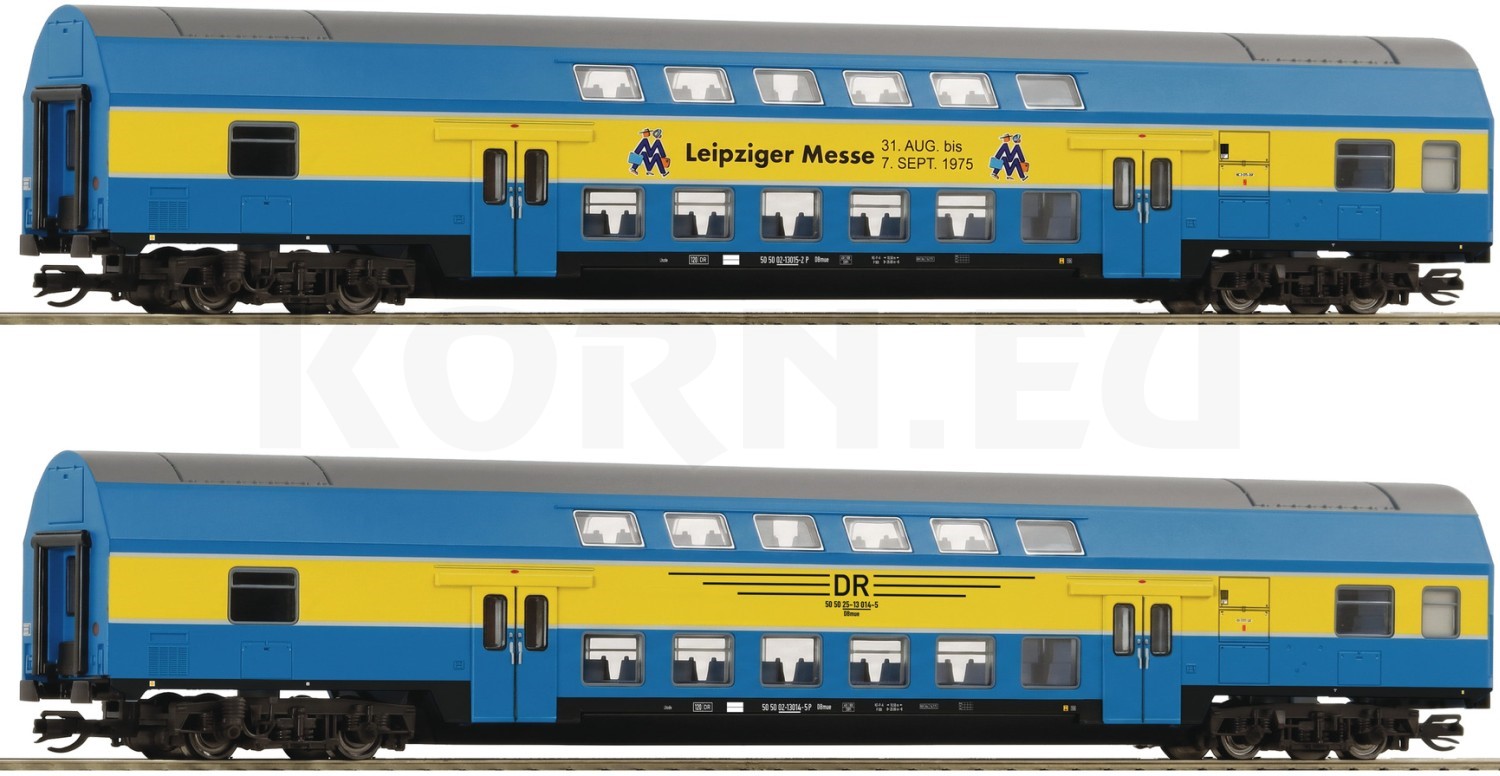 Roco 6280091 TT Doppelstockwagen der DR – Leipziger Messe