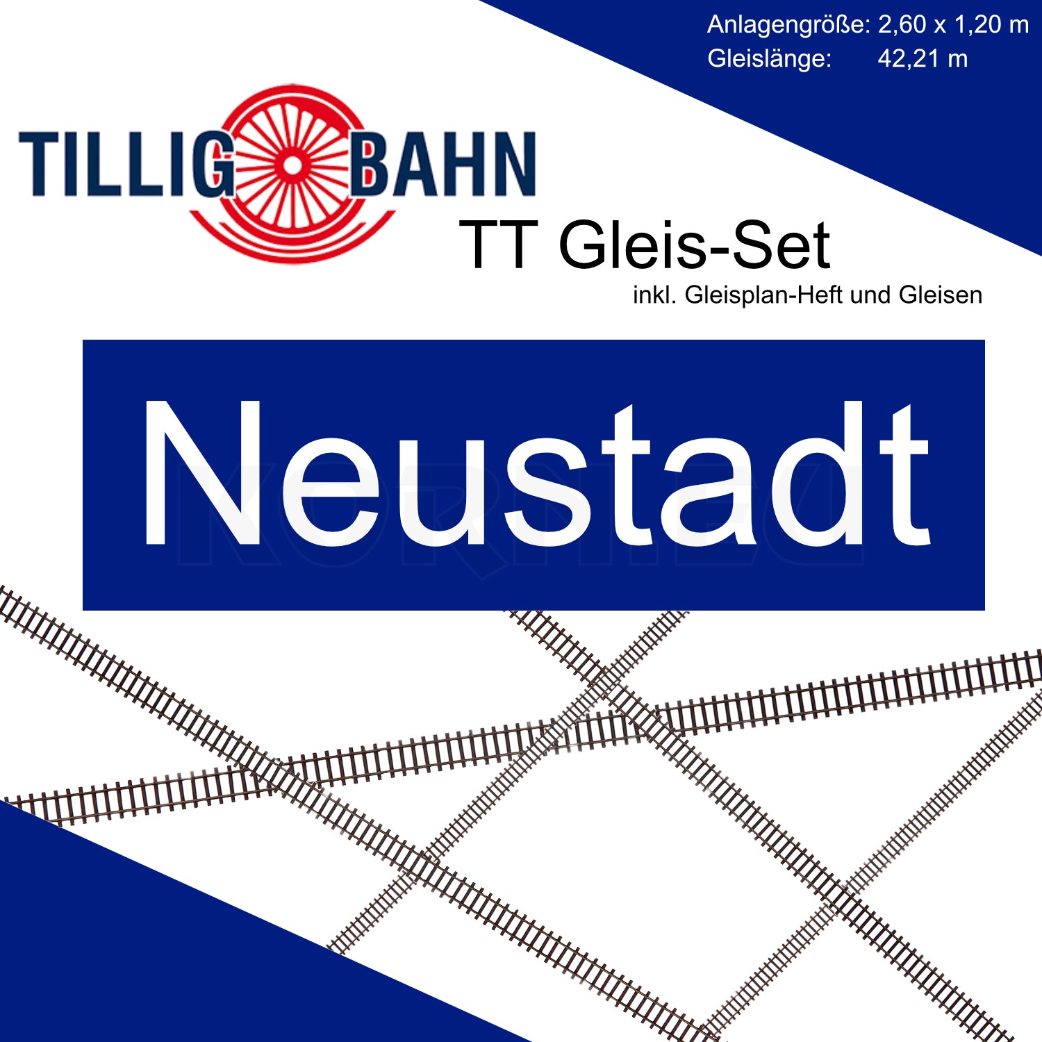 TT Tillig 83104 Gerades Gleis G5 Länge 36,5 mm 