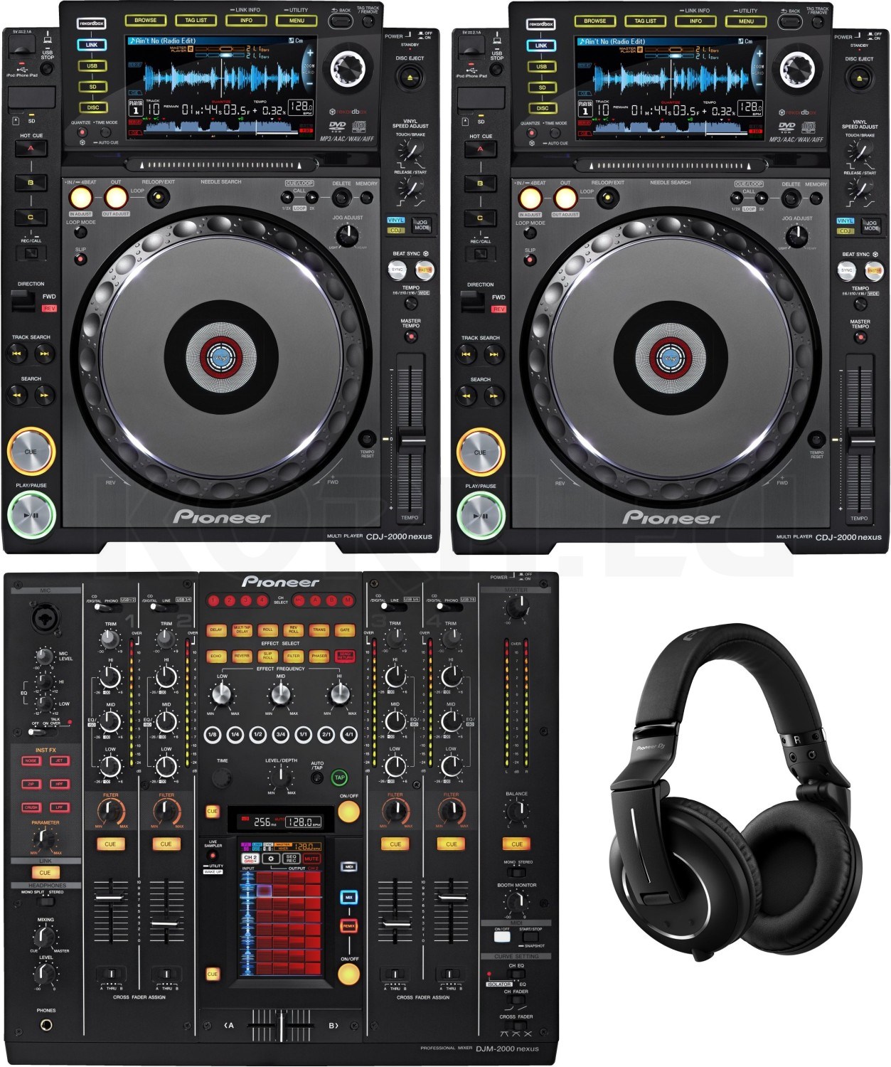 Pioneer DJ Set 01 (2x CDJ 2000 NXS 2 + DJM 900 NXS 2)   Ultrasound Rental