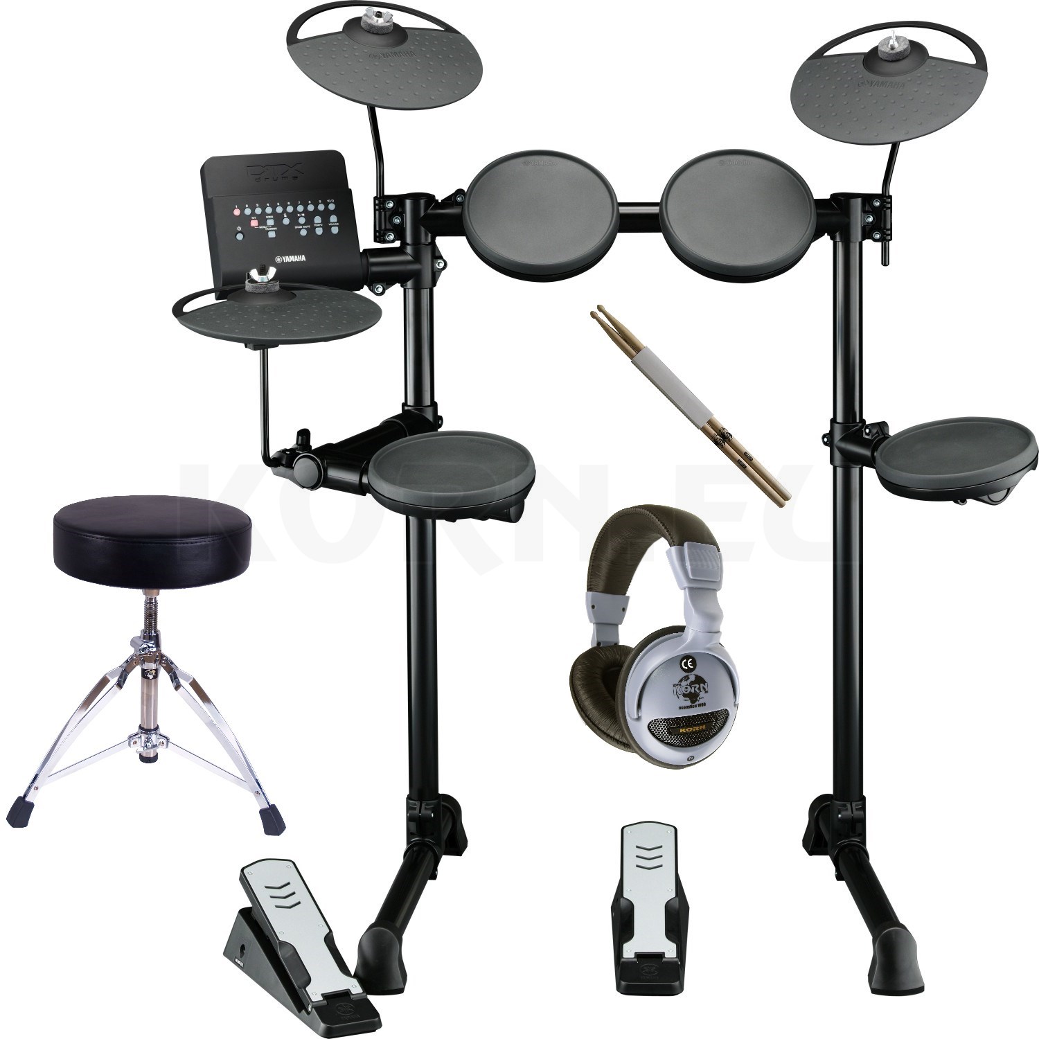 Yamaha DTX 400K E Drum Set Bundle