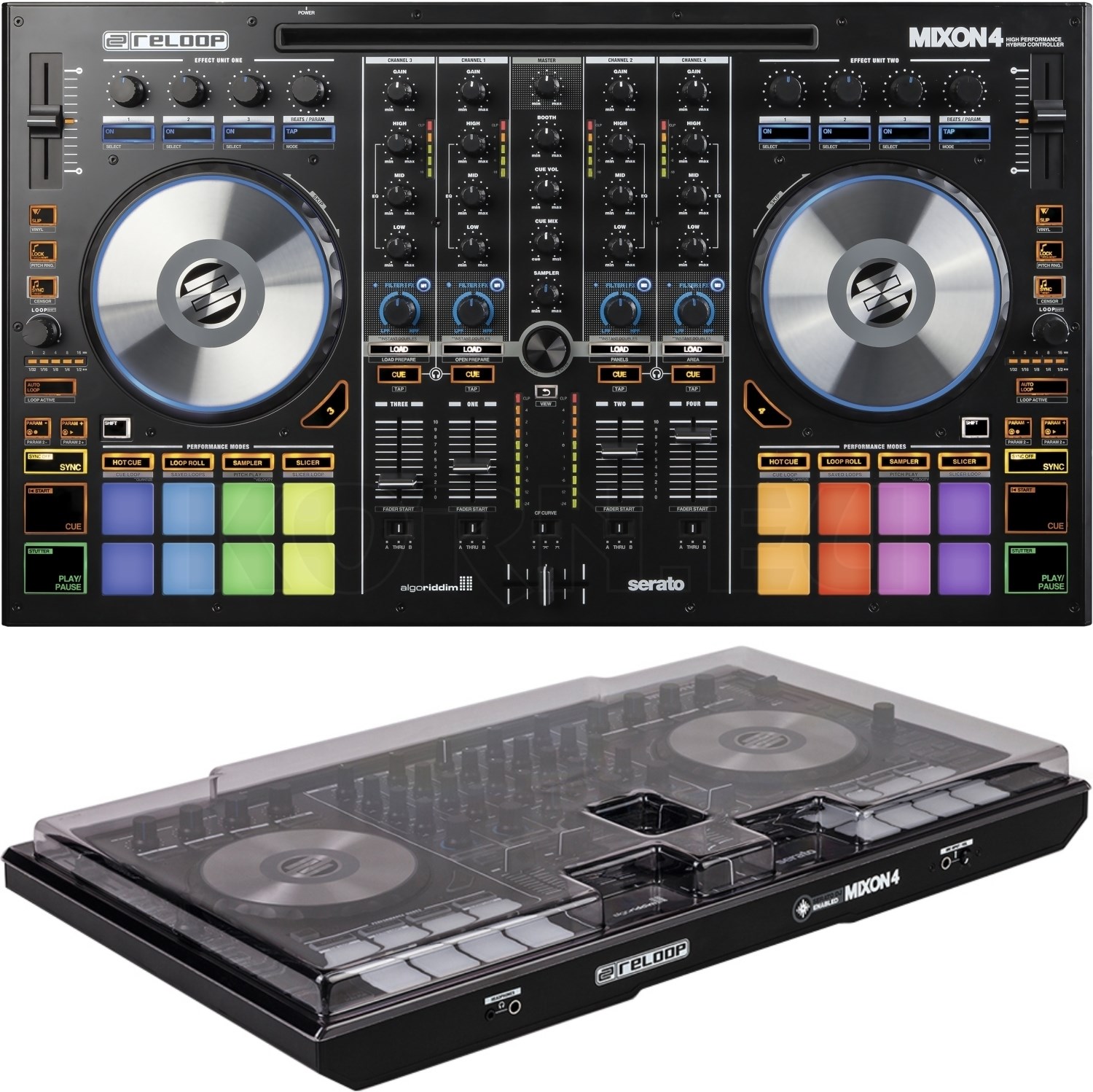Reloop MIXON 4 + Staubschutzcover Set