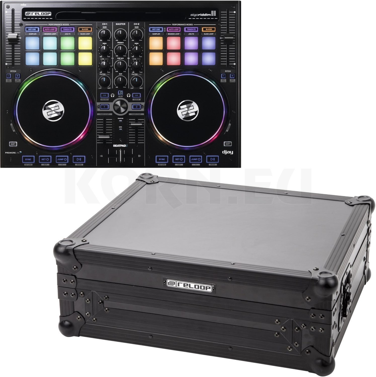 Reloop Beatpad 2 DJ Controller + Beatpad Case | music store