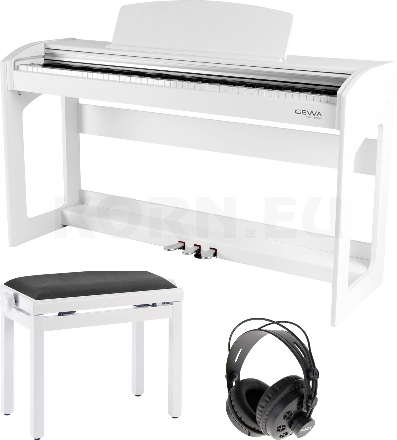 Gewa Digitalpiano Dp 340g Weiss Matt Set Music Store
