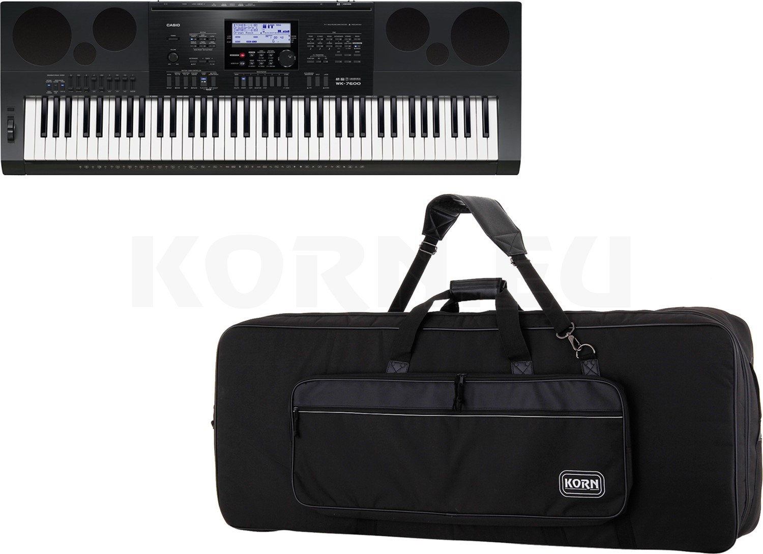 Casio WK7600 Keyboard + Bag music store