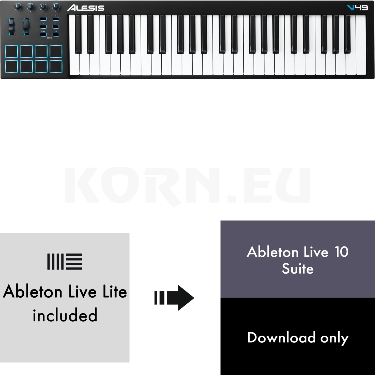 alesis v49 ableton setup